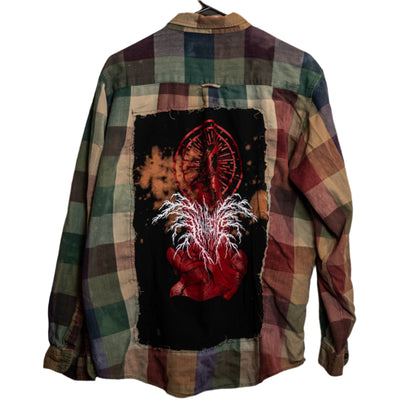 Bleach-Dyed PicNic Button Up (L)