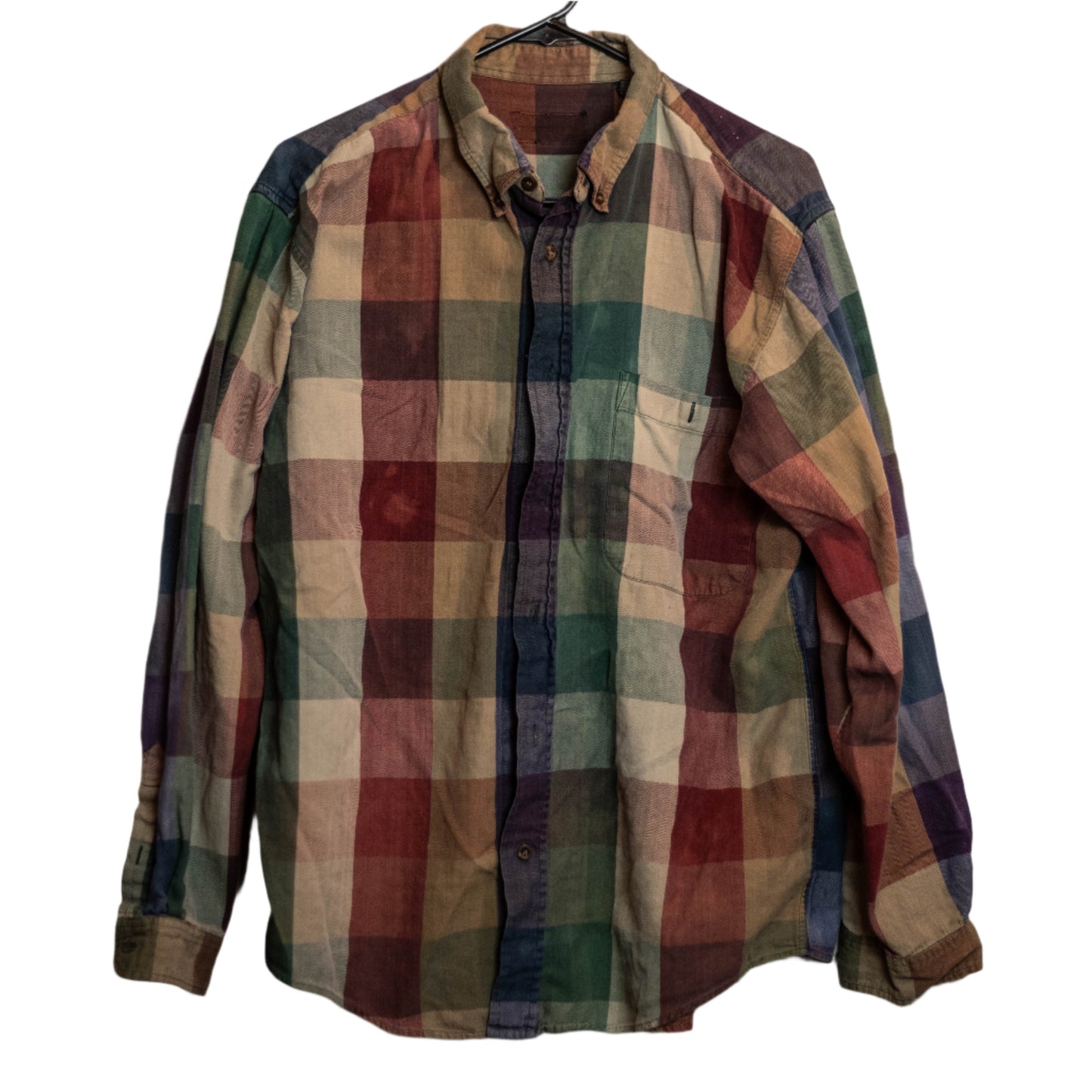 Bleach-Dyed PicNic Button Up (L)