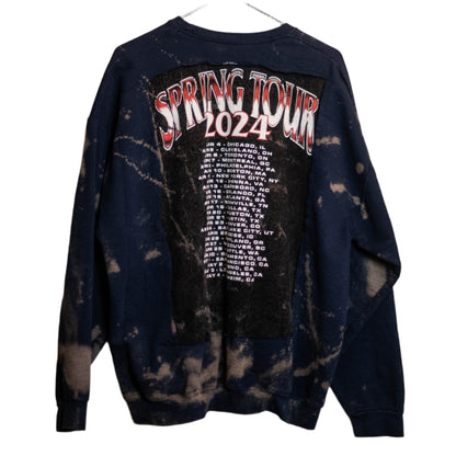 Bleach-Dyed Navy RHD Crewneck (XXL)