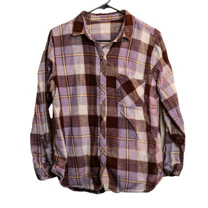 Bleach-Dyed Shokushu Pink Flannel (M)