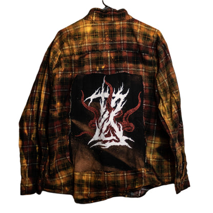 Bleach-Dyed Shokushu Chesterfield Flannel (XL)