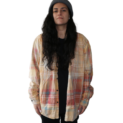 Bleach-Dyed RHD Vintage Flannel (XL)