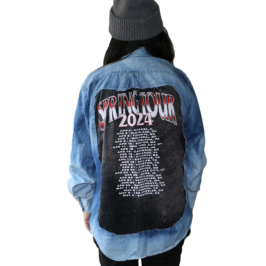 Bleach-Dyed RHD Tour Jean Flannel (L)