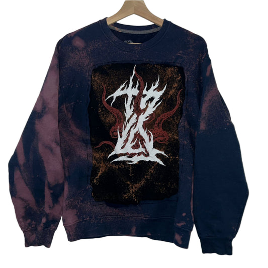 Bleach-Dyed Shokushu Navy Crewneck (M)